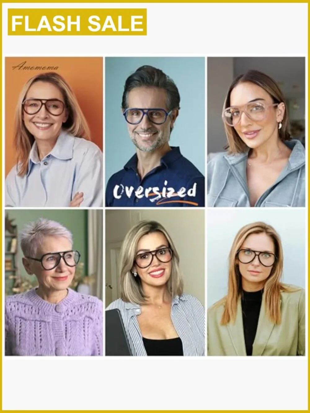 3pk Oversized Aviator Blue Light Blocking Reading Glasses Square